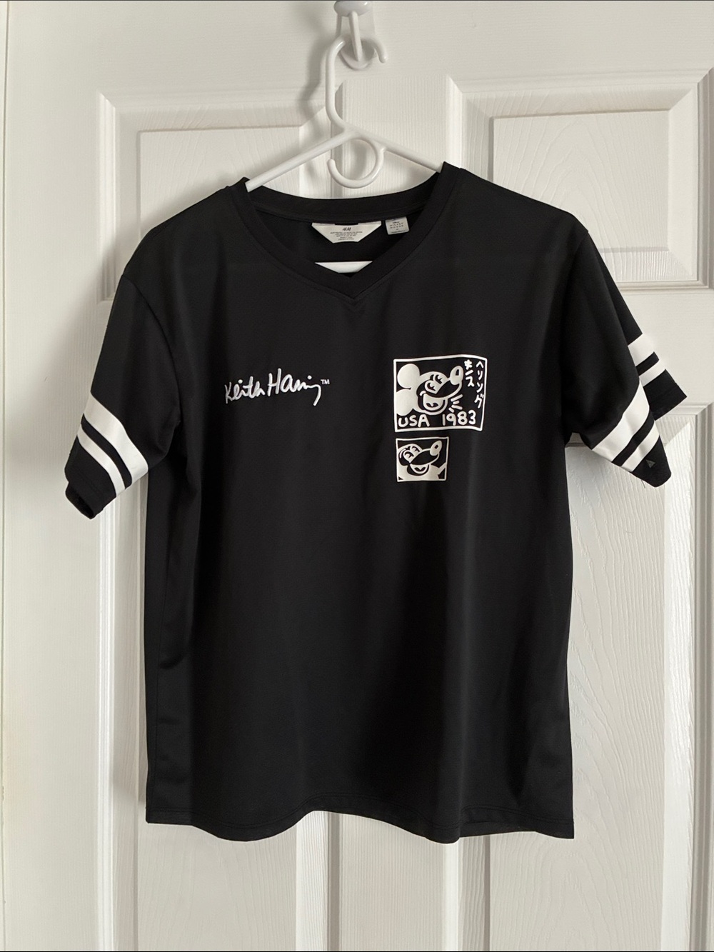 H&M Keith Haring Mickey Mouse Graphic Tee